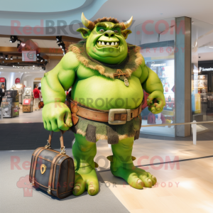 Green Ogre maskot drakt...