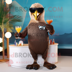 Brun Bald Eagle maskot...