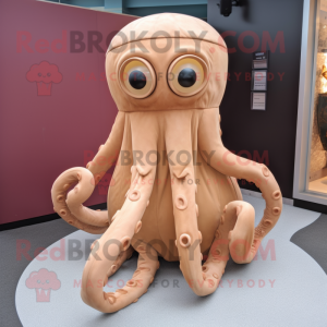 Tan Octopus maskot...