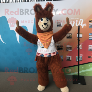 Rust Llama maskot drakt...