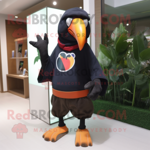 Rust Toucan maskot kostume...