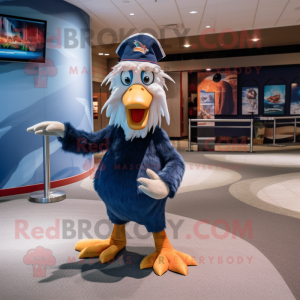 Navy Dodo Bird mascotte...