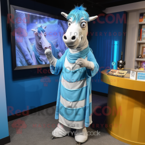 Sky Blue Quagga maskot...