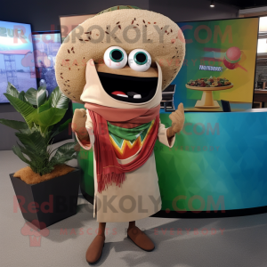 Tan Tacos maskot kostume...