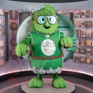 Grøn Celtic Shield maskot...