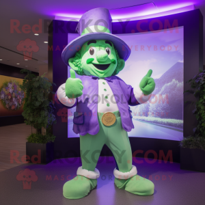 Lavendel Leprechaun maskot...