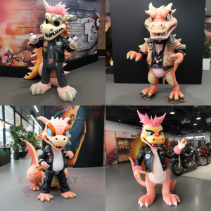 Peach Dragon maskot drakt...