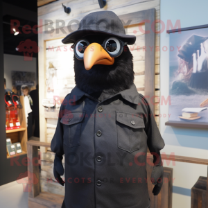 Black Bird mascotte kostuum...