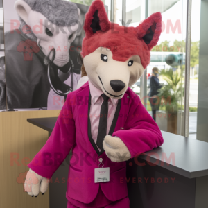 Magenta Dingo mascotte...