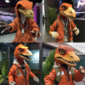 Rust Utahraptor maskot...