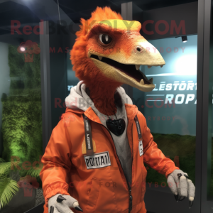 Rust Utahraptor maskot...