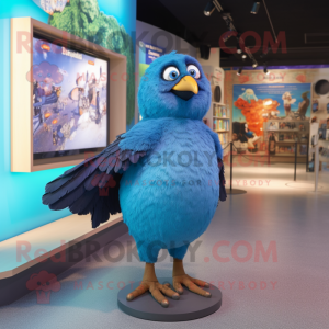Sky Blue Blackbird mascotte...