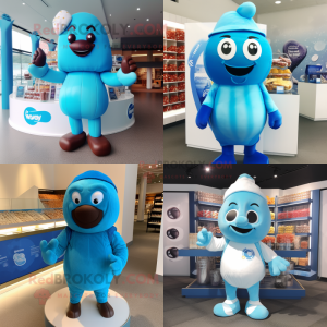 Sky Blue Chocolates maskot...