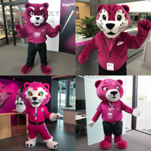 Magenta Jaguar maskot...