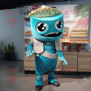 Cyan-Tacos Maskottchen...