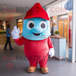 Red Ice Cream maskot drakt...