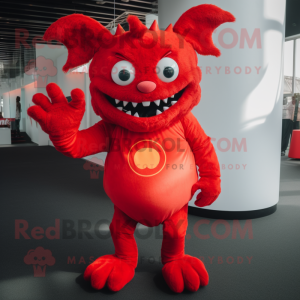 Red Devil maskot kostume...