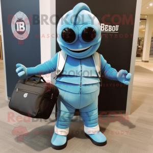 Sky Blue Trilobite maskot...