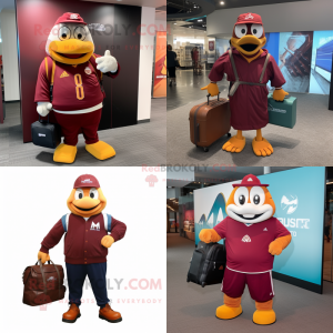 Maroon Mandarin mascotte...