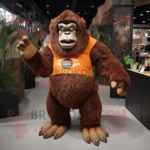 Rust Gorilla maskot kostume...