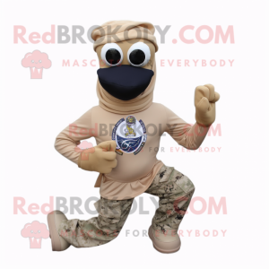 Tan Navy Soldier mascotte...