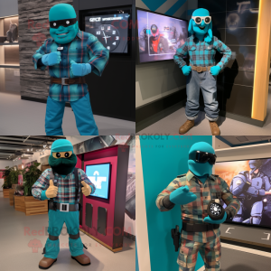 Teal Gi Joe mascotte...