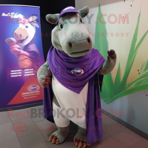 Lilla Tapir maskot kostume...