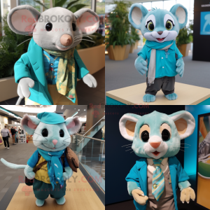 Turquoise Dormouse mascotte...