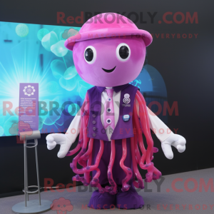 Magenta Jellyfish mascot...