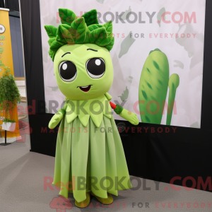 Olive Celery mascot costume...