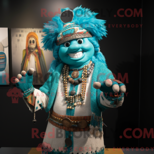 Turquoise Chief mascot...