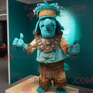 Turquoise Chief mascot...