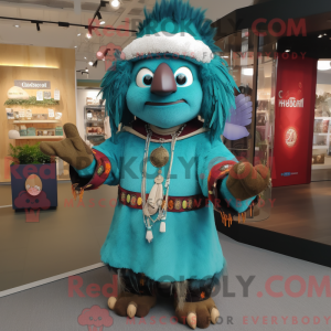 Turquoise Chief mascot...