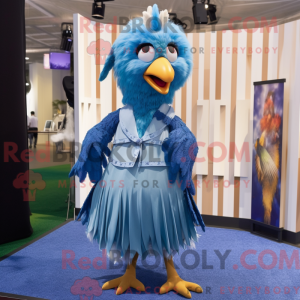 Blue Chicken maskot...