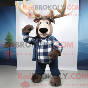 Navy Elk mascot costume...