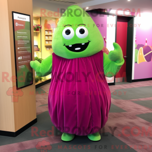 Magenta Cucumber mascot...