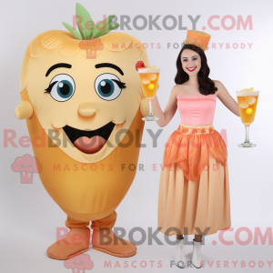 Peach French Fries mascot...