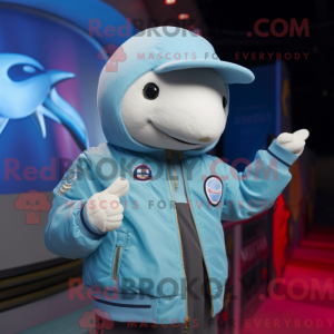 Narwhal mascot costume...