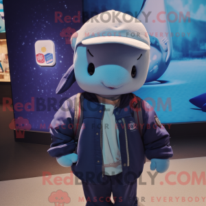 Narwhal mascot costume...