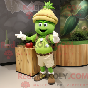 Lime Green Onion mascot...