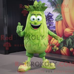 Lime Green Onion mascot...