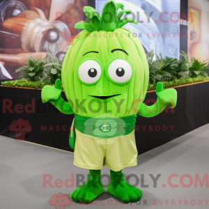 Lime Green Onion mascot...