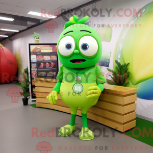 Lime Green Onion maskot...