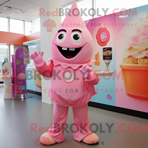Pink Ice Cream mascot...