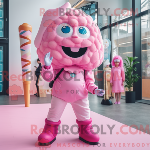 Pink Ice Cream maskot...