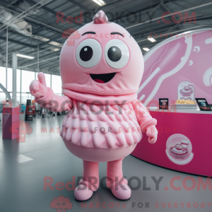 Pink Ice Cream maskot...