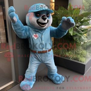 Costume de mascotte de Cyan...