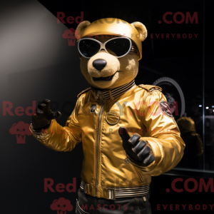 Gold Bear maskot...
