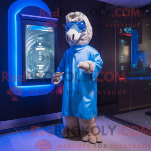 Blue Camel mascot costume...
