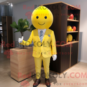 Citrongul blomme maskot...